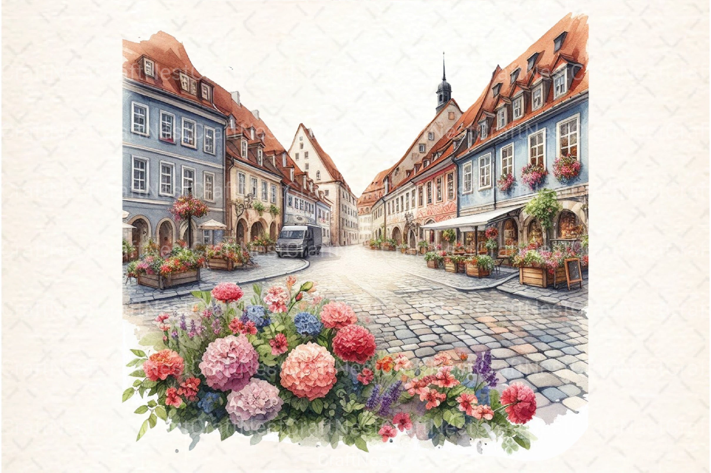 Summer City Clipart Bundle 154 - CraftNest - Digital Crafting and Art