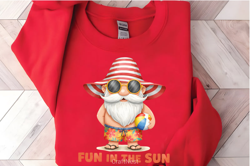 Fun In The Sun: Summer Gnome Clipart Bundle - CraftNest - Digital Crafting and Art