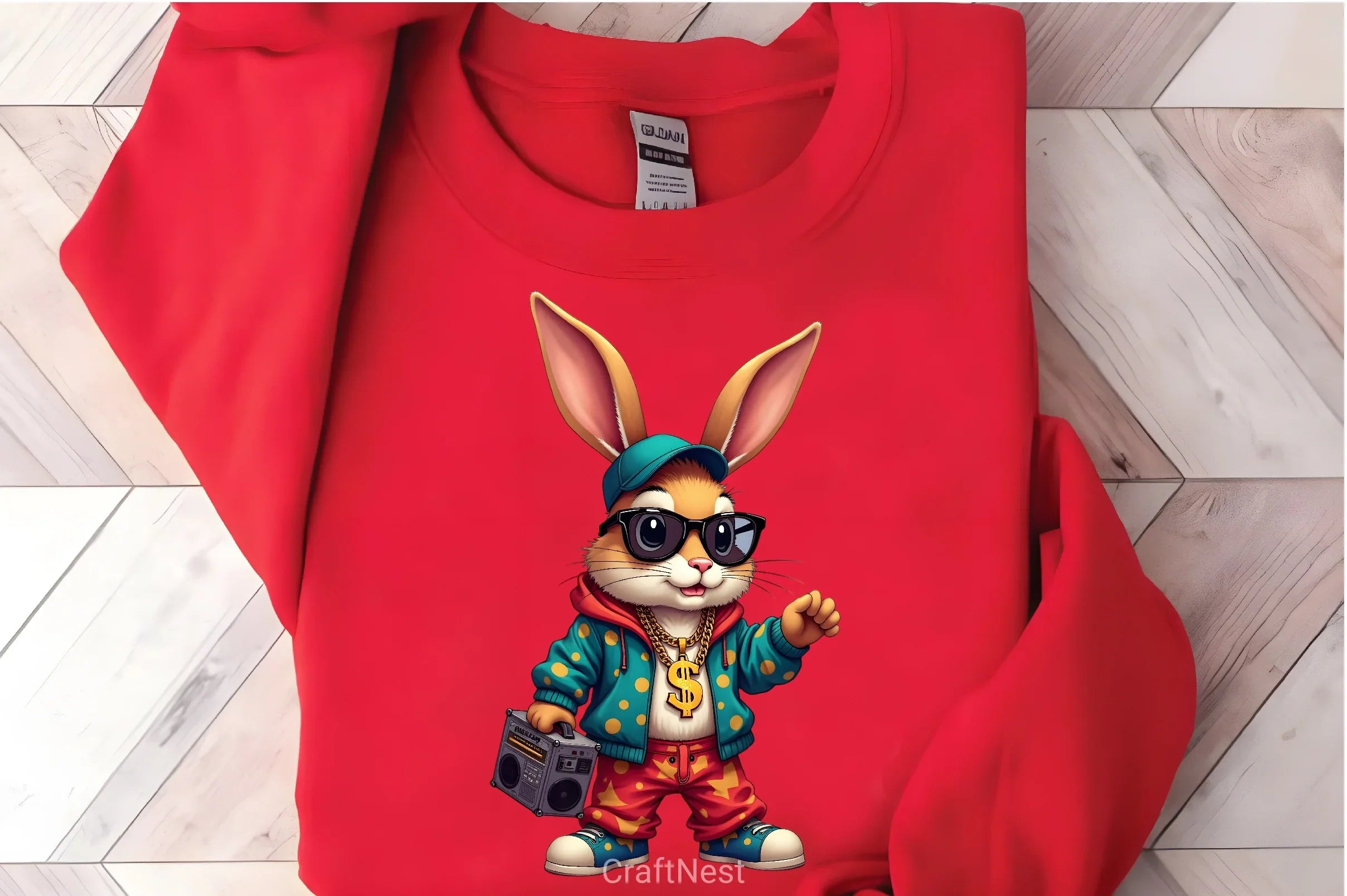 Hip Hop Bunny Easter Clipart Bundle 3 - CraftNest - Digital Crafting and Art