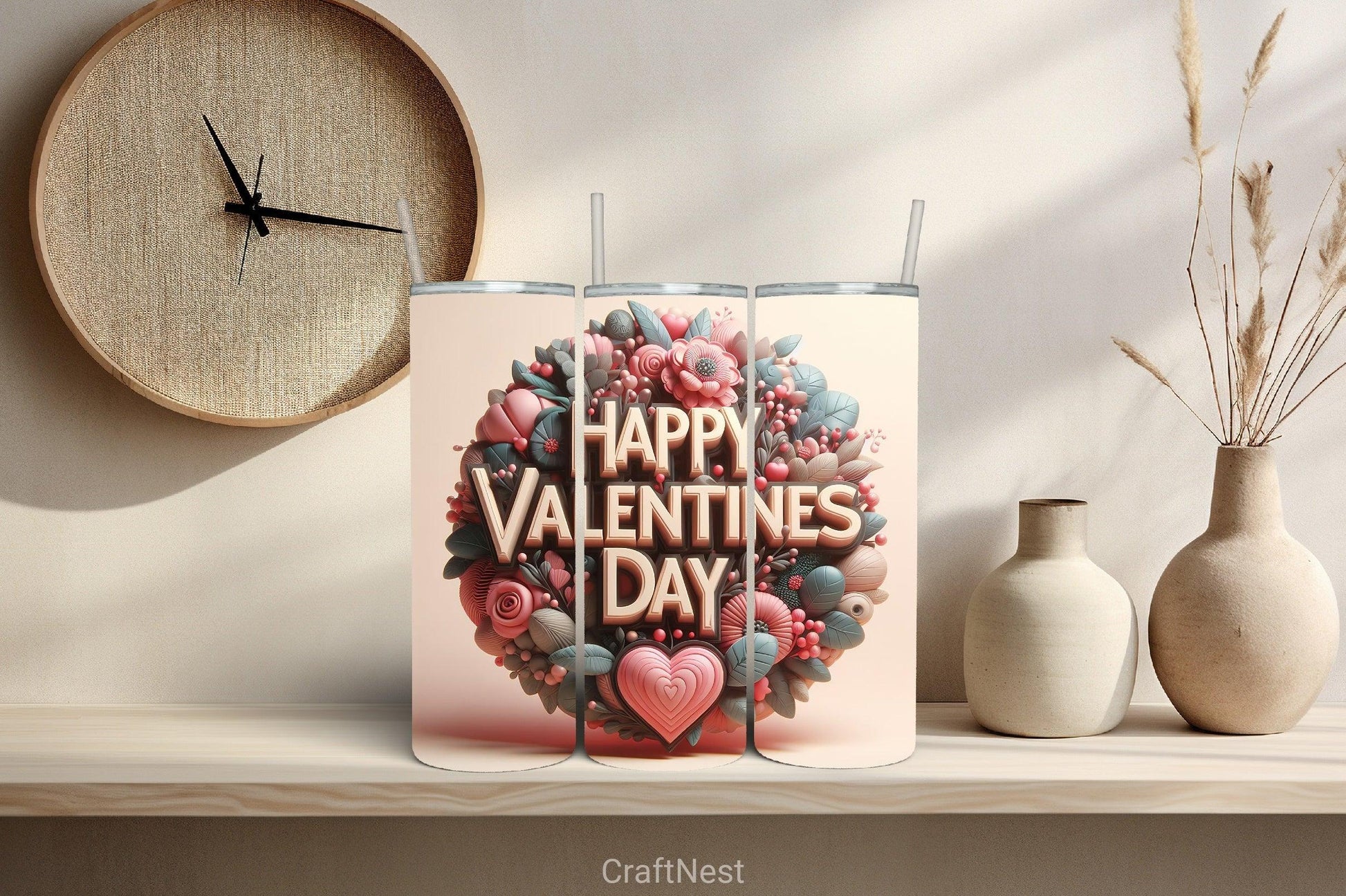 Valentine Tumbler Wrap Bundle 33 - CraftNest - Digital Crafting and Art