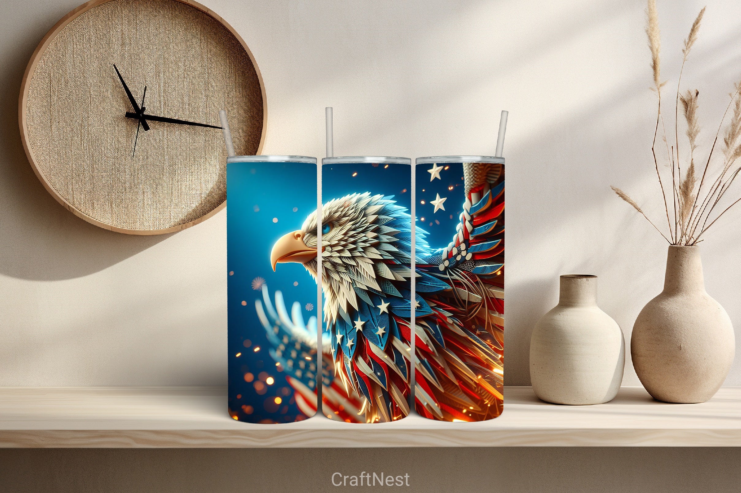 4th of July Tumbler Wrap Bundle 81 - CraftNest - Digital Crafting and Art
