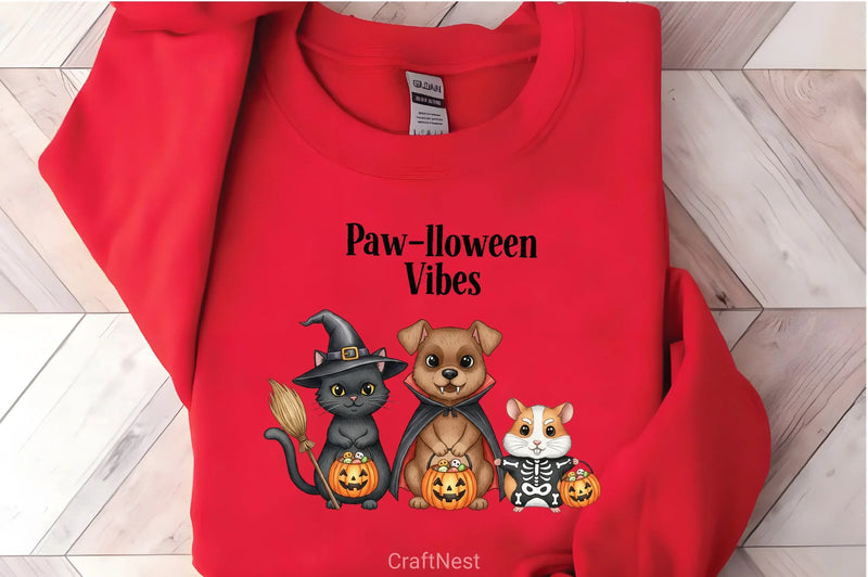 Halloween Pets & Pumpkins Clipart Bundle - CraftNest - Digital Crafting and Art