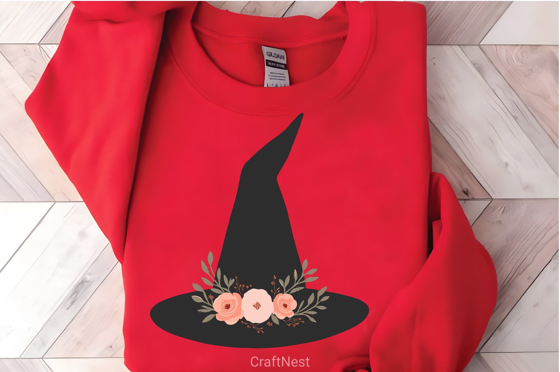 Witch Hat Peach Roses Halloween Clipart Bundle - CraftNest - Digital Crafting and Art