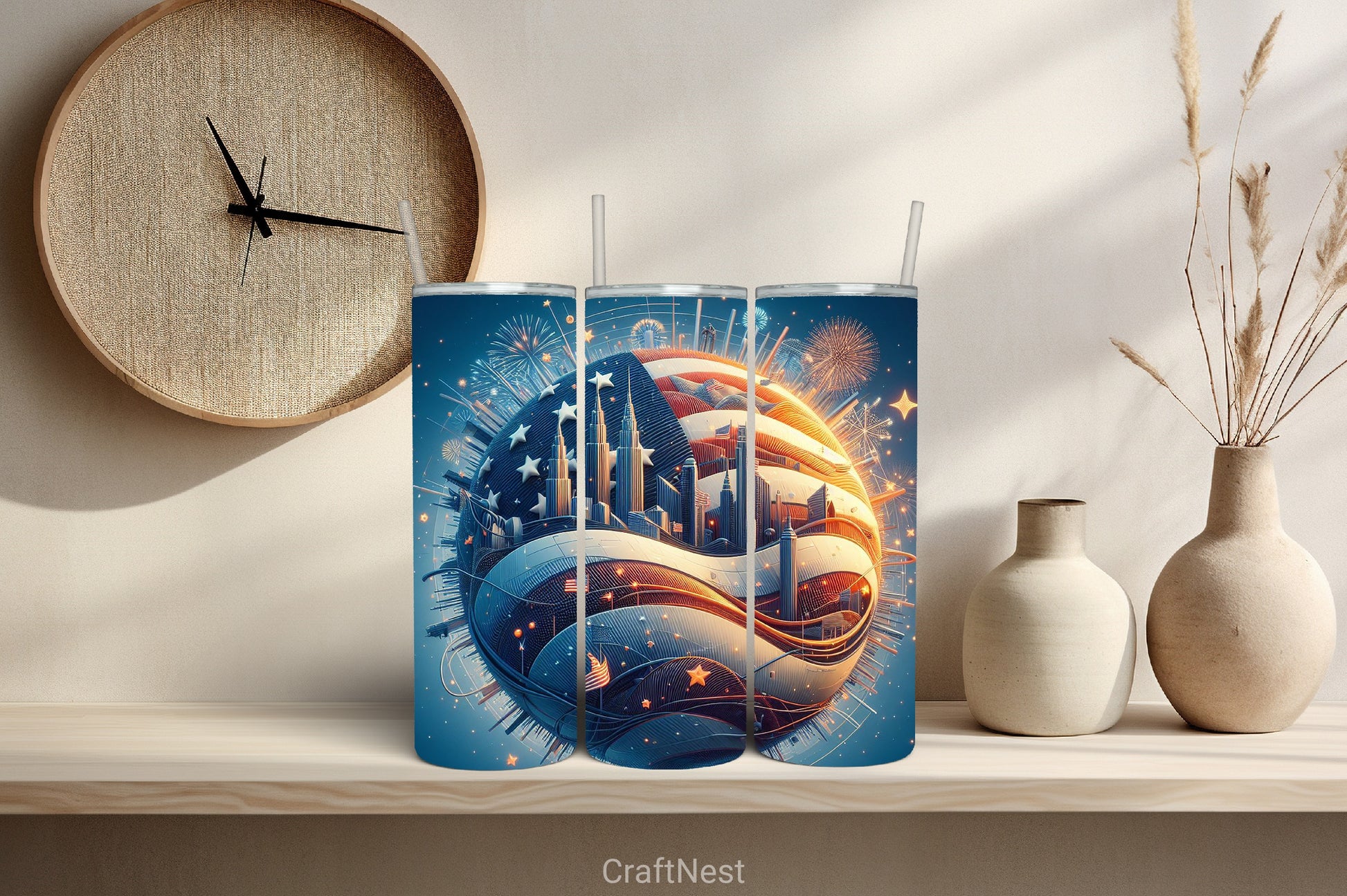 4th of July Tumbler Wrap Bundle 51 - CraftNest - Digital Crafting and Art