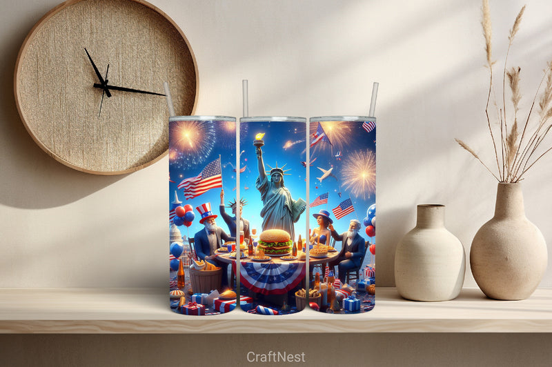 4th of July Tumbler Wrap Bundle 30 - CraftNest - Digital Crafting and Art