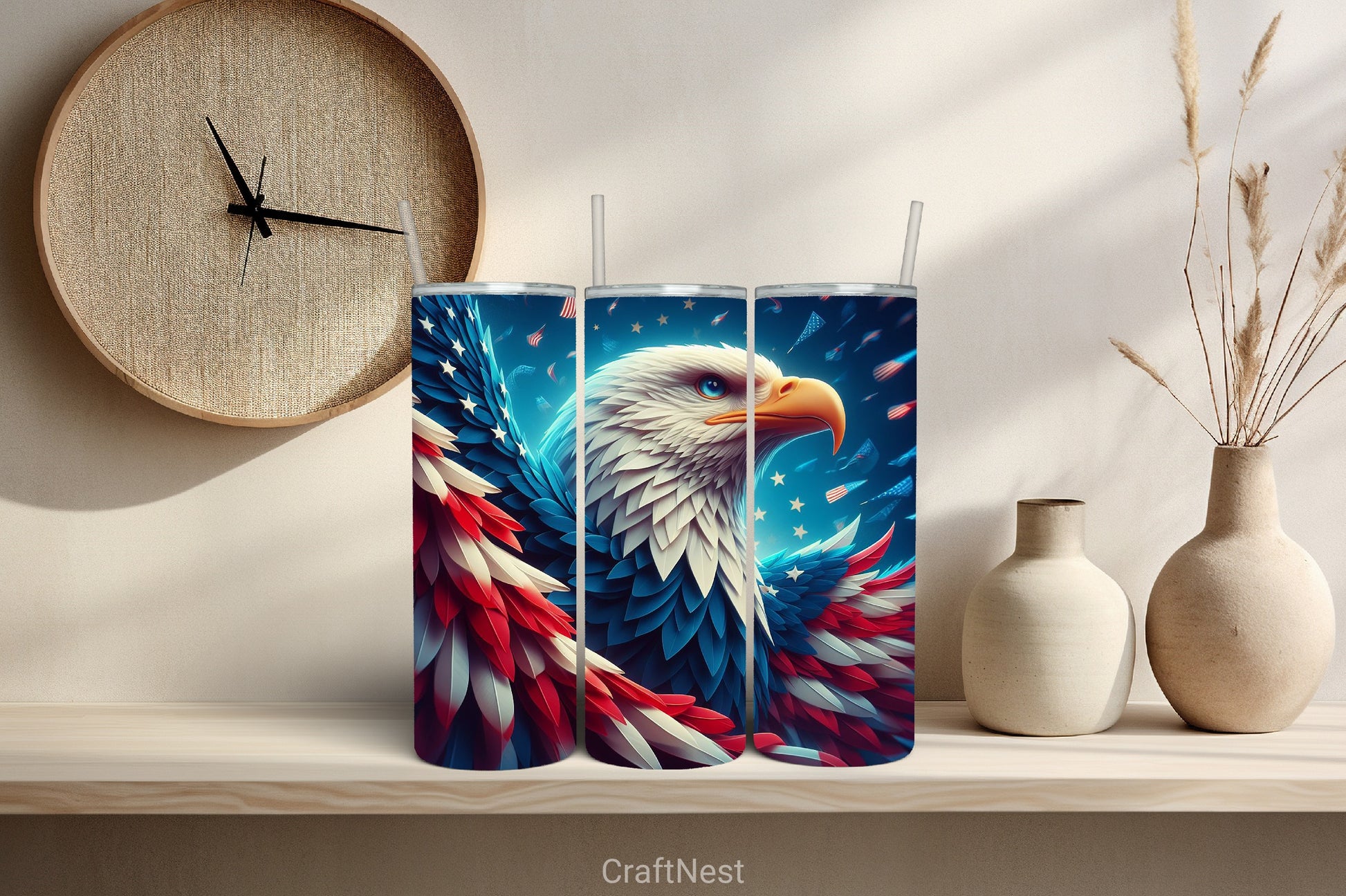 4th of July Tumbler Wrap Bundle 73 - CraftNest - Digital Crafting and Art