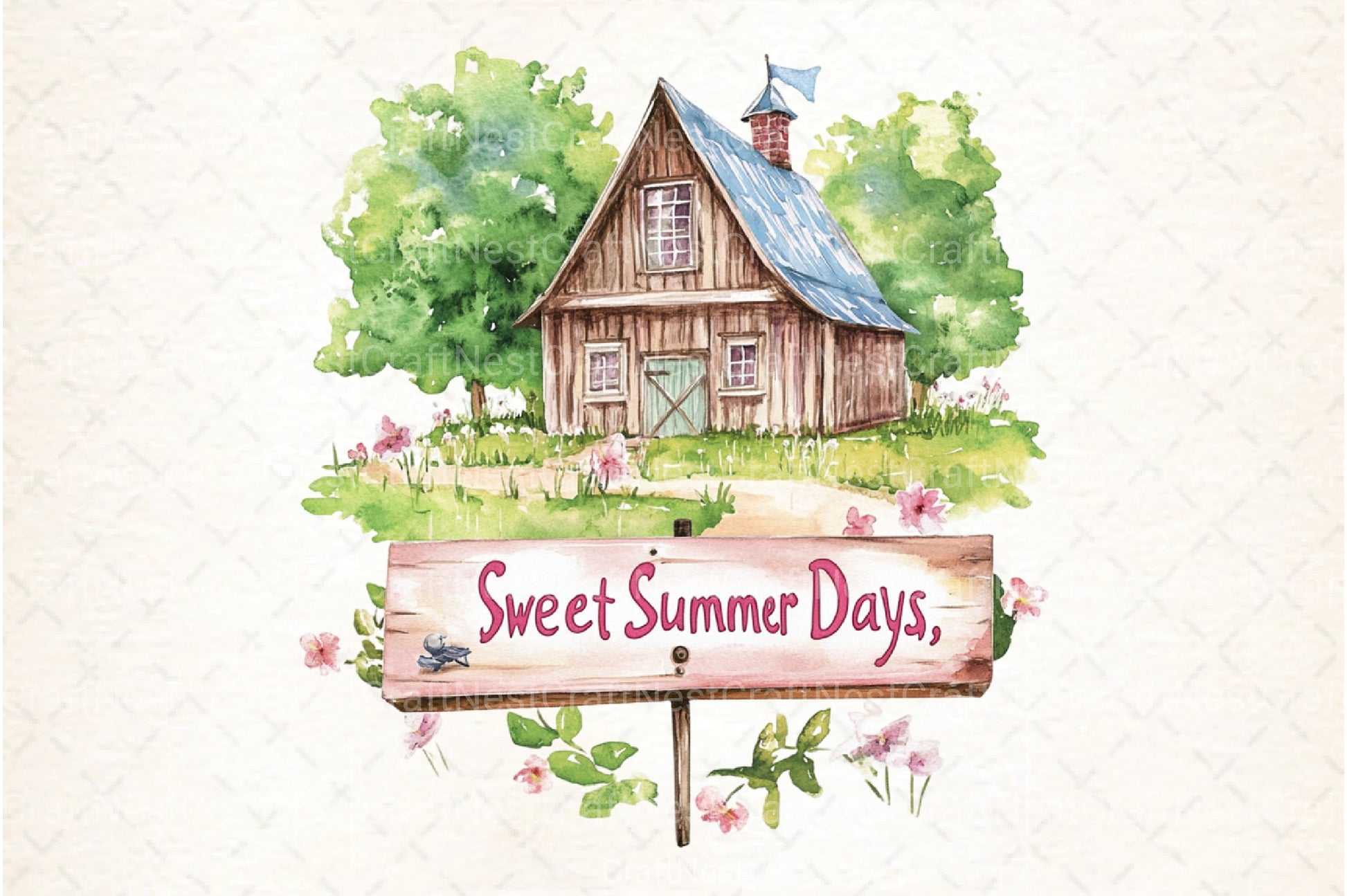 Summer Decorations Clipart Bundle - CraftNest - Digital Crafting and Art