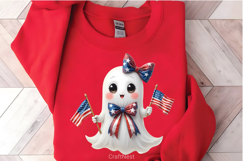 American Flag Ghost Clipart Bundle - CraftNest - Digital Crafting and Art