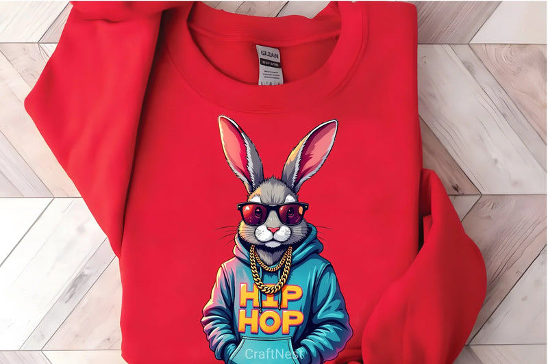 Hip Hop Bunny Easter Clipart Bundle 2 - CraftNest - Digital Crafting and Art