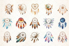 Dreamcatcher Boho Clipart Bundle - CraftNest - Digital Crafting and Art