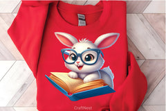 Funny Animals Reading Book Clipart Bundle - CraftNest - Digital Crafting and Art