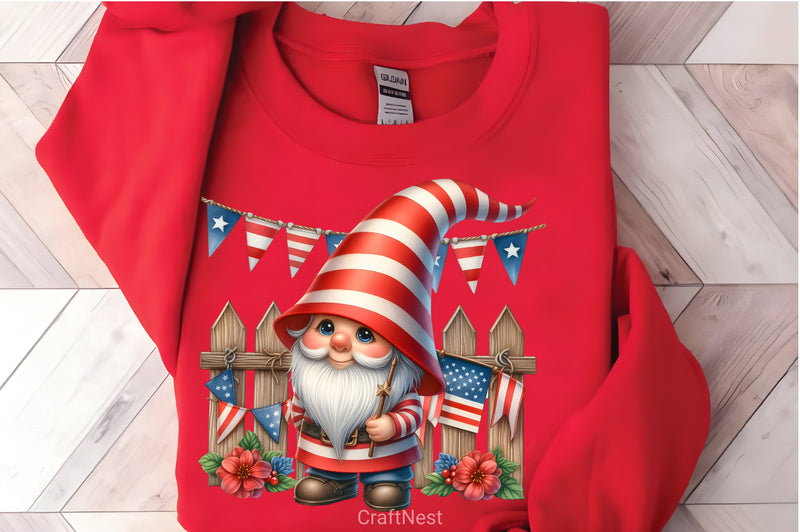 Memorial Day Gnomes Clipart Bundle 1 - CraftNest - Digital Crafting and Art