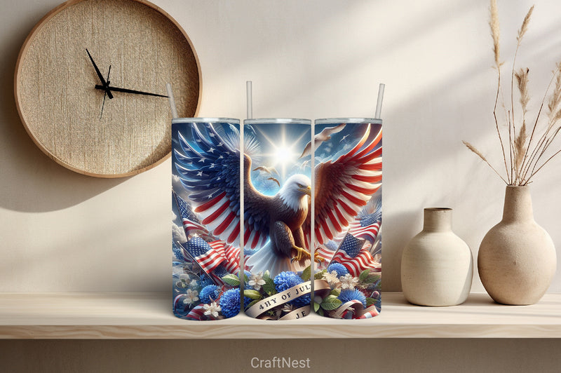 4th of July Tumbler Wrap Bundle 4 - CraftNest - Digital Crafting and Art