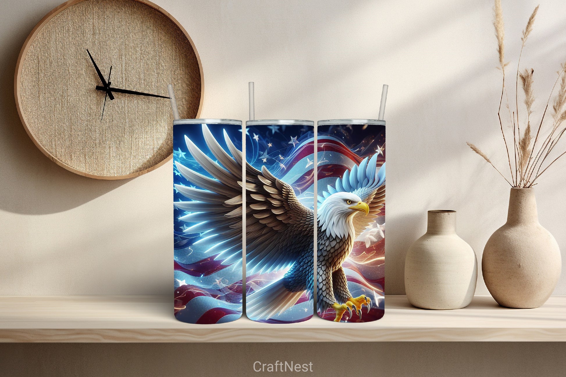 4th of July Tumbler Wrap Bundle 83 - CraftNest - Digital Crafting and Art