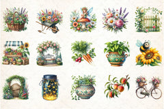 Summer Garden Clipart Bundle 55 - CraftNest - Digital Crafting and Art