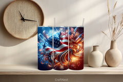 4th of July Tumbler Wrap Bundle 18 - CraftNest - Digital Crafting and Art