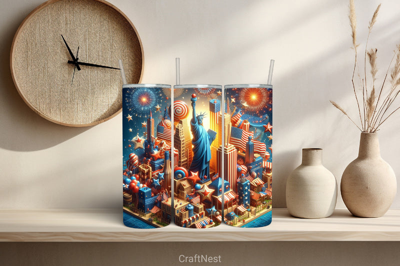 4th of July Tumbler Wrap Bundle 114 - CraftNest - Digital Crafting and Art