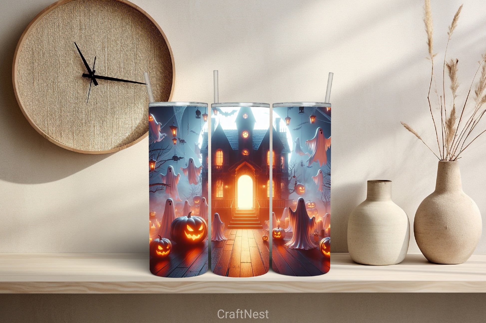 Halloween Tumbler Wrap Bundle 34 - CraftNest - Digital Crafting and Art