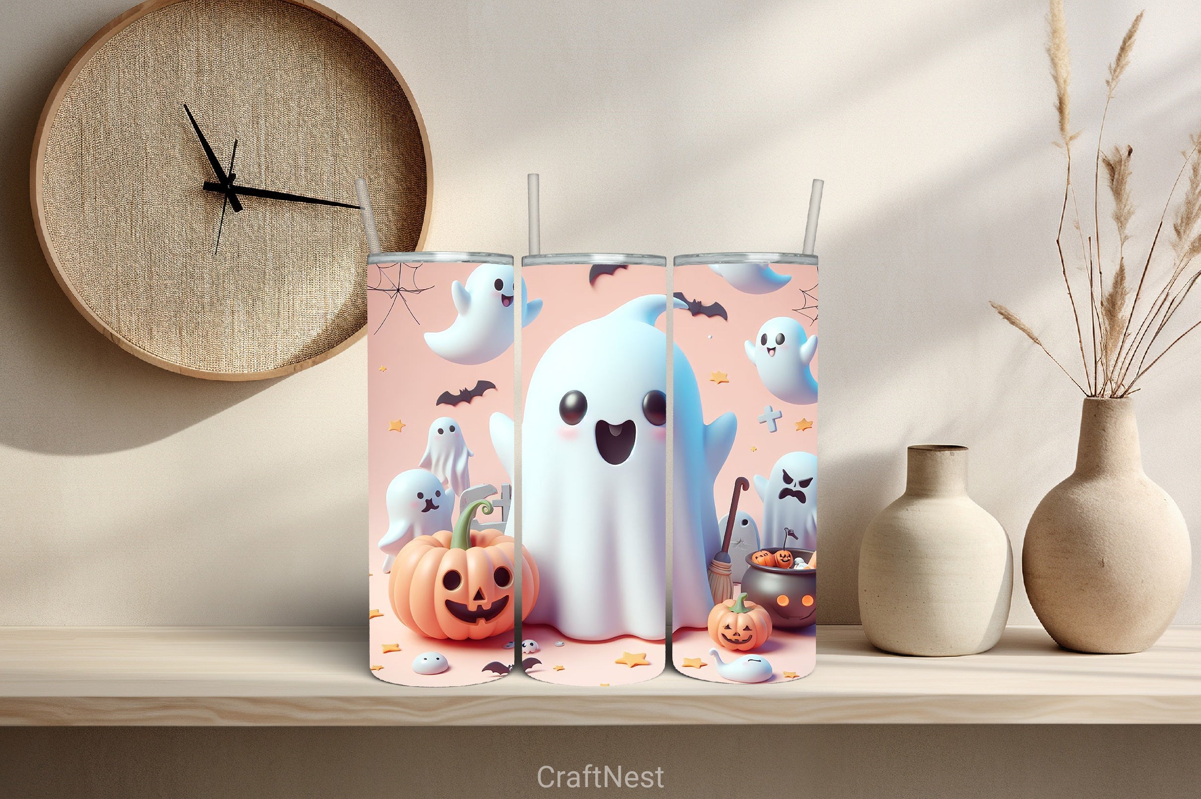 Halloween Tumbler Wrap Bundle 35 - CraftNest - Digital Crafting and Art