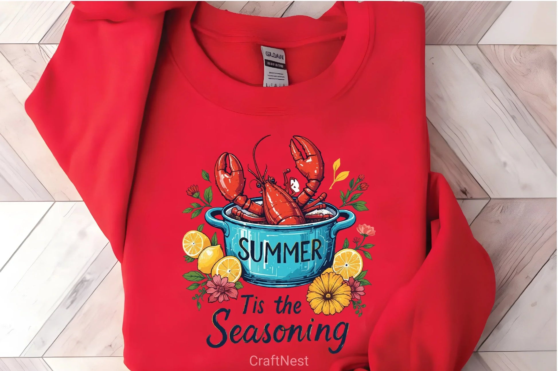 Summer Lobster Festive T-Shirt Design Bundle - CraftNest - Digital Crafting and Art