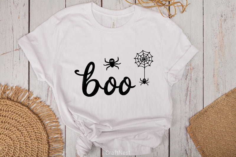 Black Script Boo Halloween Clipart Bundle - CraftNest - Digital Crafting and Art