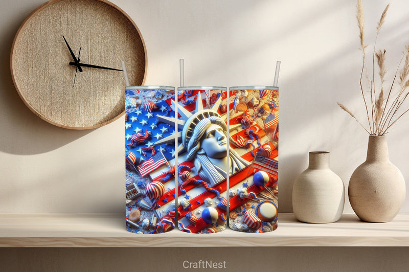 4th of July Tumbler Wrap Bundle 59 - CraftNest - Digital Crafting and Art