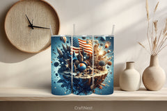 4th of July Tumbler Wrap Bundle 98 - CraftNest - Digital Crafting and Art