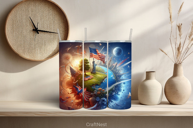 4th of July Tumbler Wrap Bundle 110 - CraftNest - Digital Crafting and Art