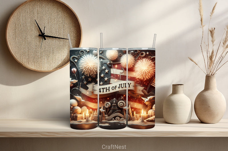 4th of July Tumbler Wrap Bundle 46 - CraftNest - Digital Crafting and Art