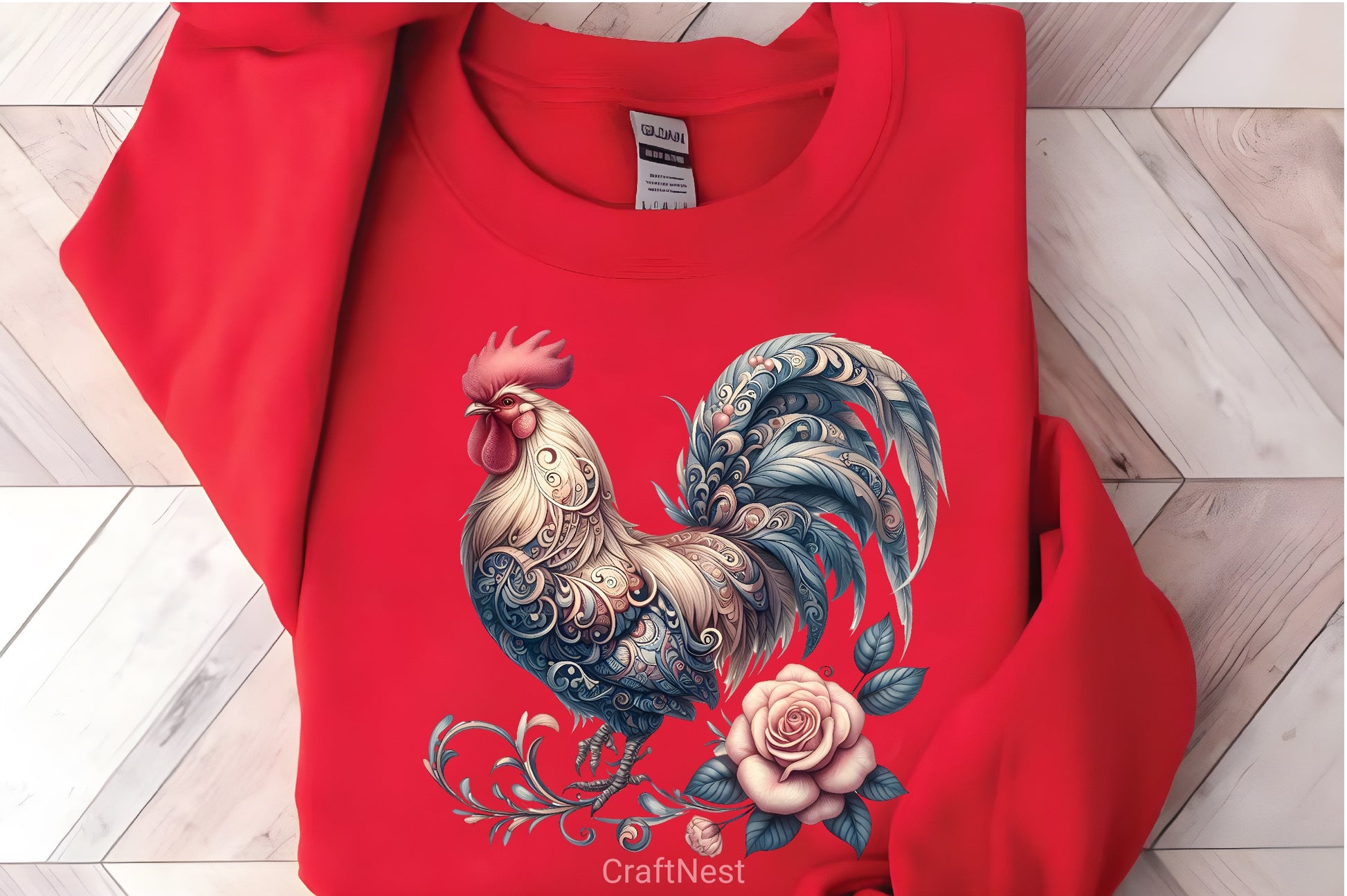 Vintage Spring Floral Chicken Clipart Bundle 4 - CraftNest - Digital Crafting and Art