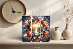 4th of July Tumbler Wrap Bundle 16 - CraftNest - Digital Crafting and Art