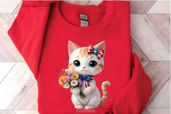 Patriotic Kawaii Cat Clipart Bundle - CraftNest - Digital Crafting and Art