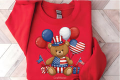 4th July Teddy Bear Clipart Bundle - CraftNest - Digital Crafting and Art