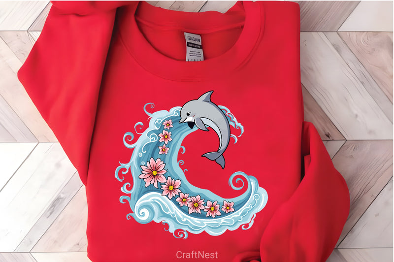 Playful Dolphin Clipart Bundle - CraftNest - Digital Crafting and Art