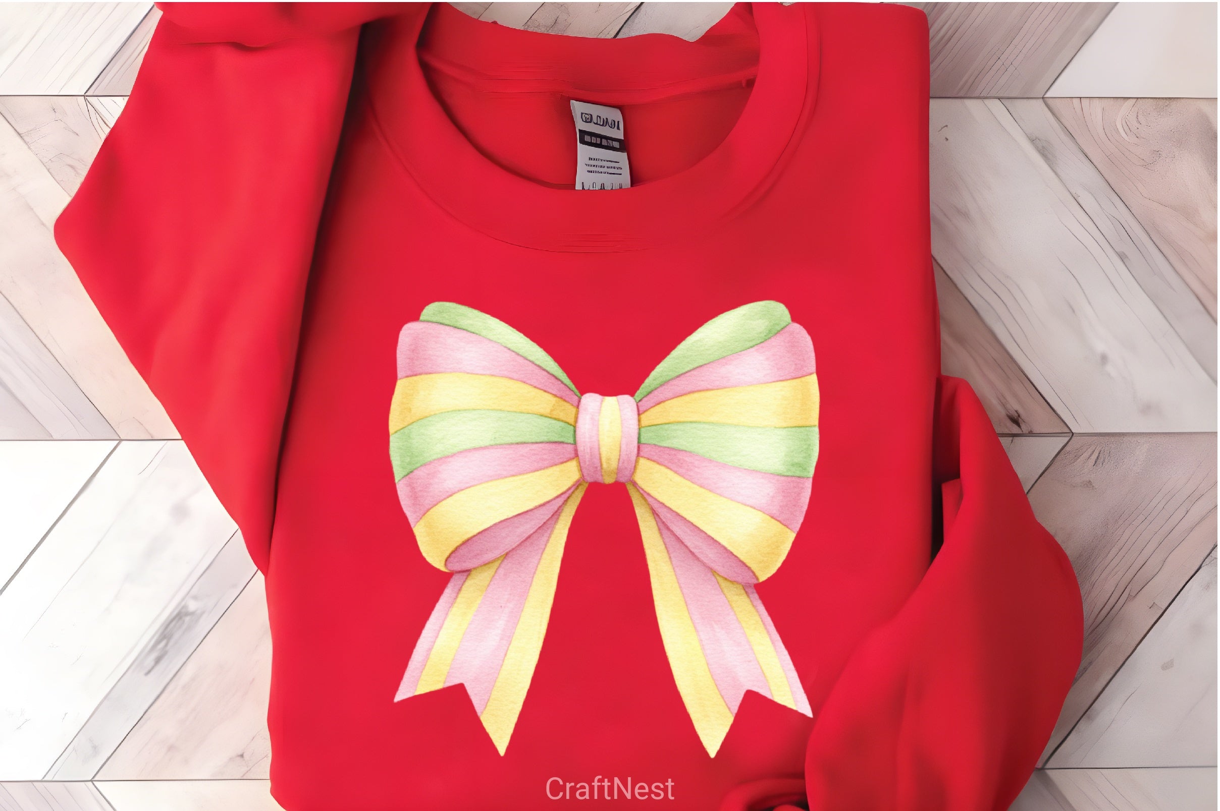 Watercolour Pastel Spring Bows Clipart Bundle 8 - CraftNest - Digital Crafting and Art