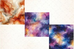Cosmic Nebula Digital Papers - CraftNest - Digital Crafting and Art