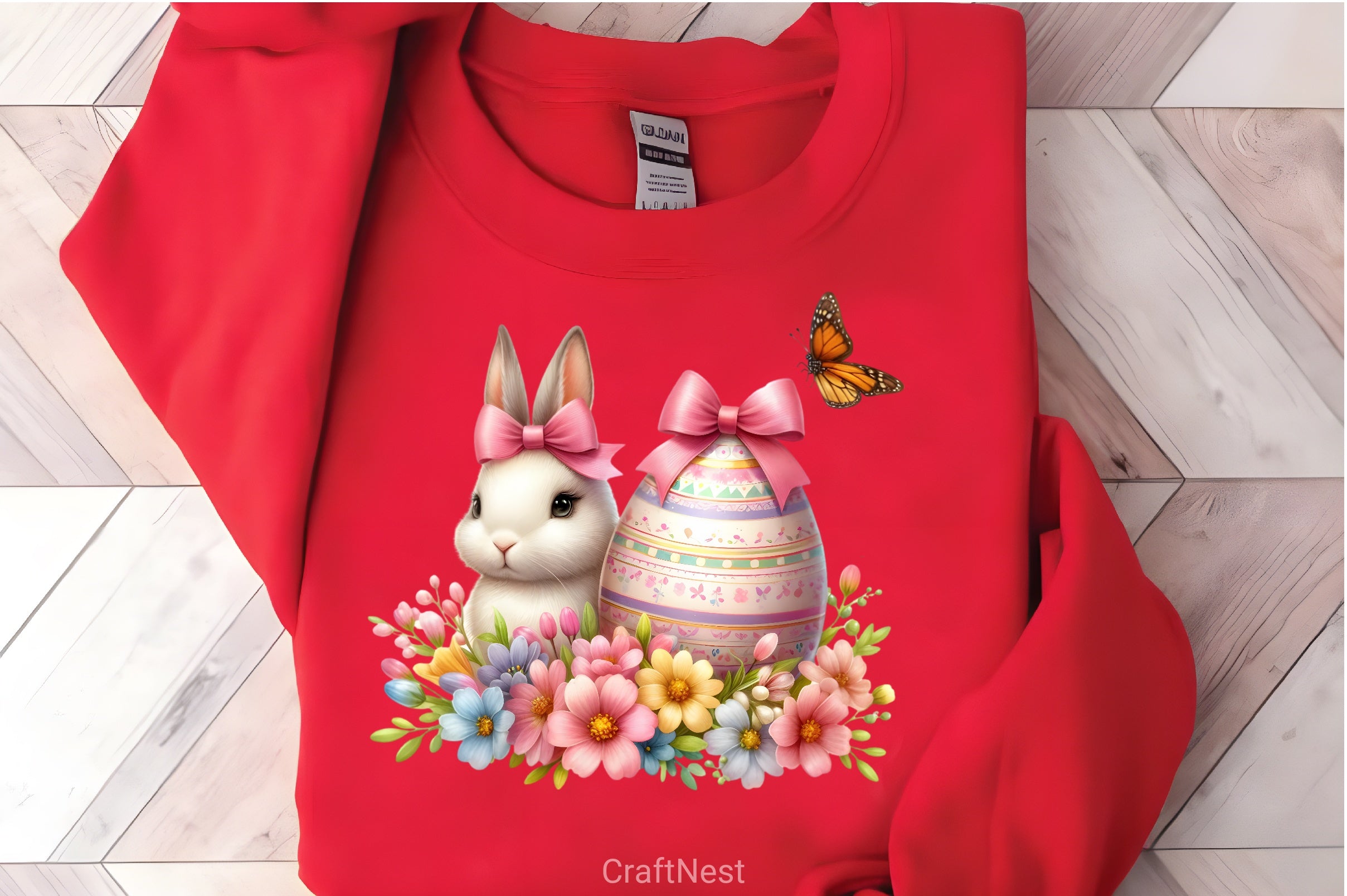 Cute Easter Bunny Clipart Bundle - CraftNest - Digital Crafting and Art