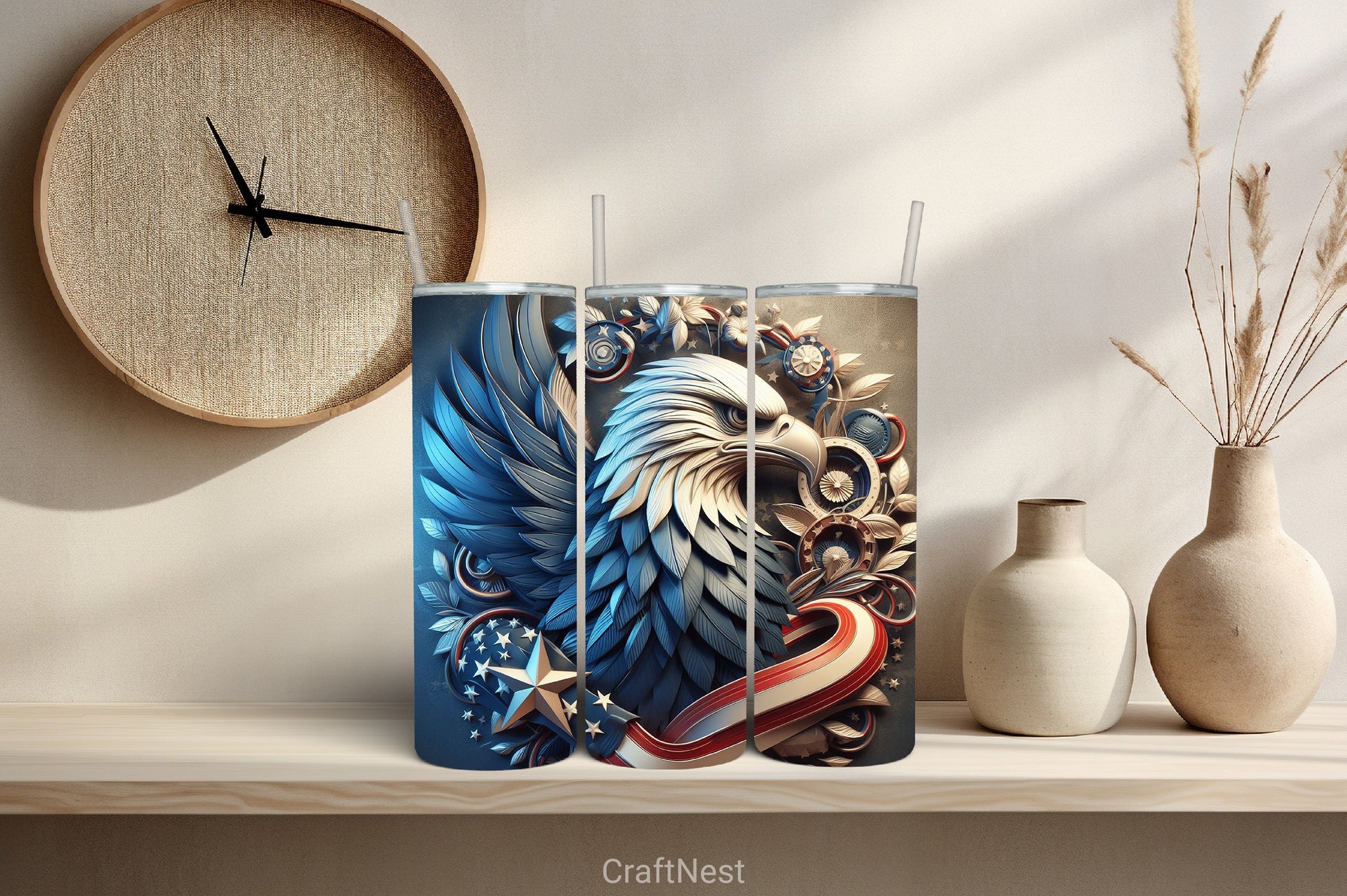 4th of July Tumbler Wrap Bundle 70 - CraftNest - Digital Crafting and Art