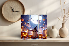 Halloween Tumbler Wrap Bundle 11 - CraftNest - Digital Crafting and Art