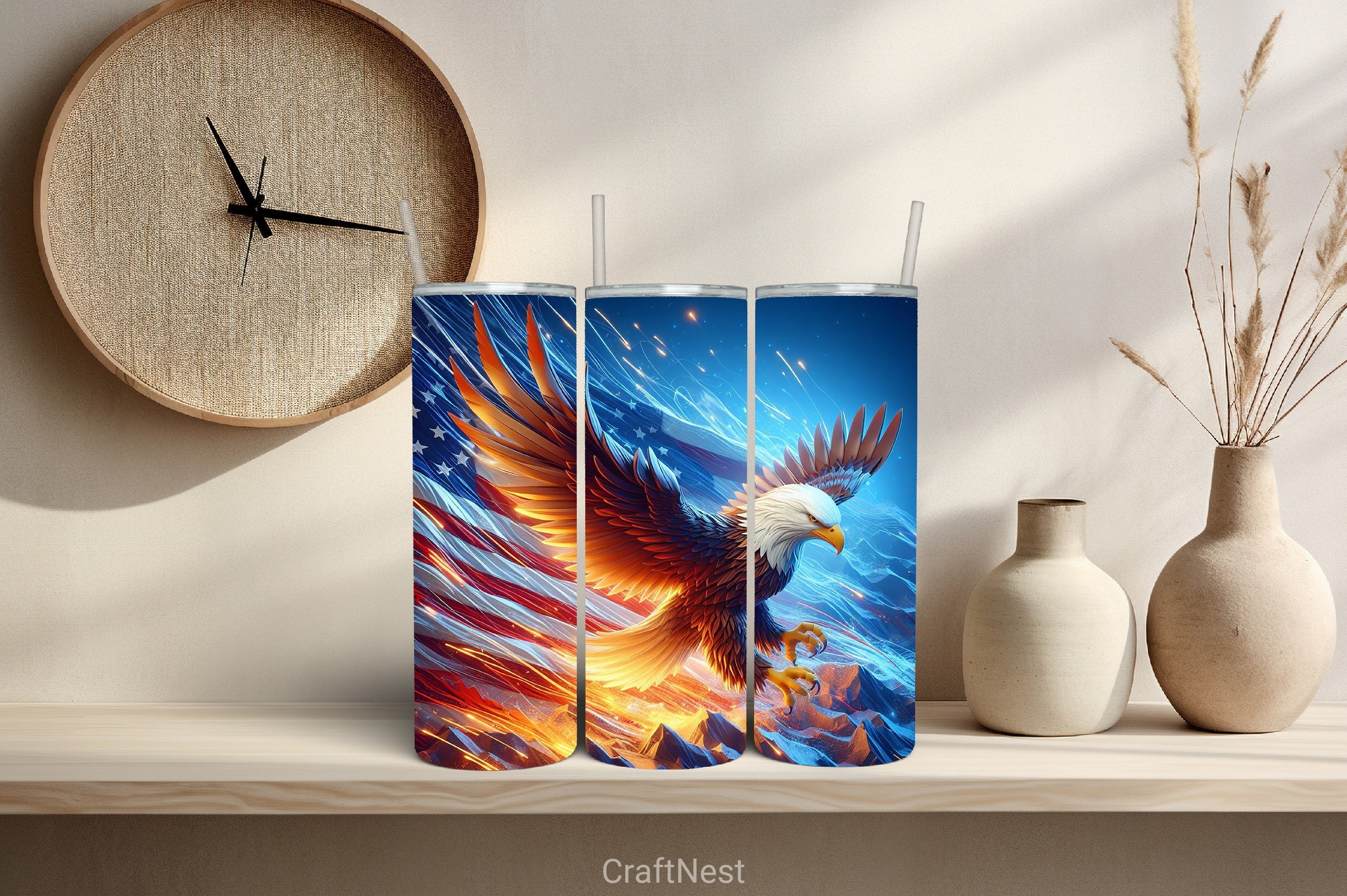 4th of July Tumbler Wrap Bundle 41 - CraftNest - Digital Crafting and Art