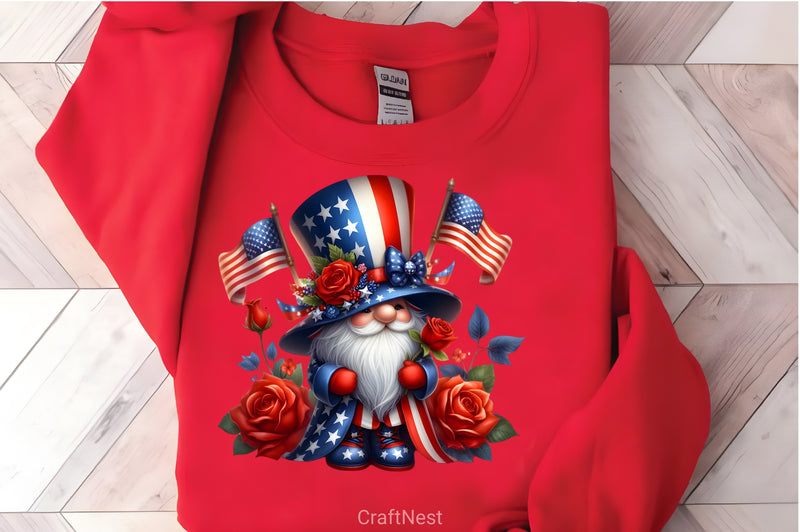 4th of July Gnomes Clipart Bundle 3 - CraftNest - Digital Crafting and Art