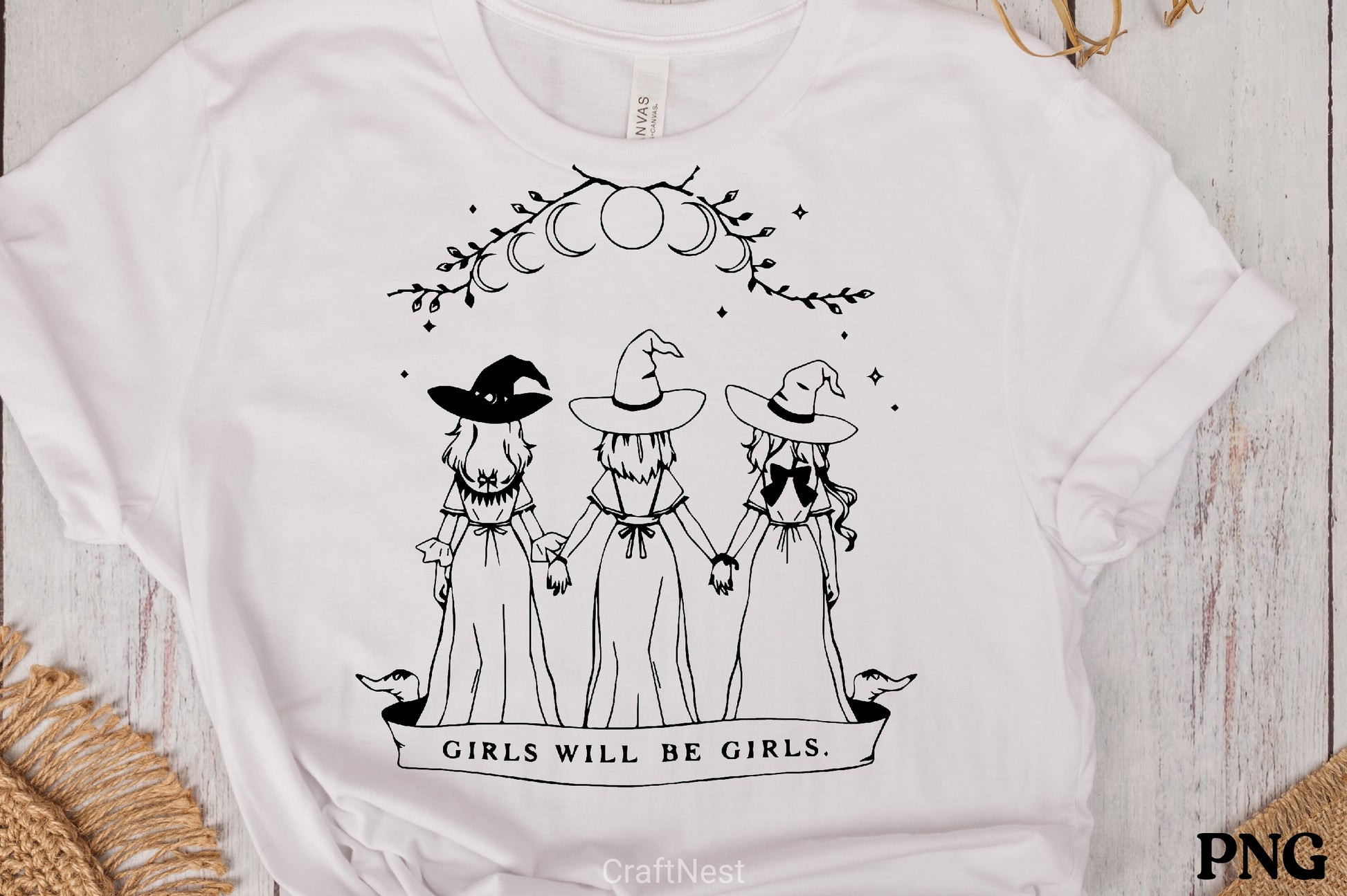 Witches Under Moon Phases Clipart Bundle - CraftNest - Digital Crafting and Art