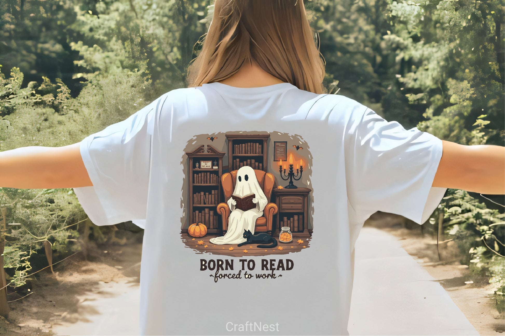 Ghost Reading Clipart Bundle - CraftNest - Digital Crafting and Art