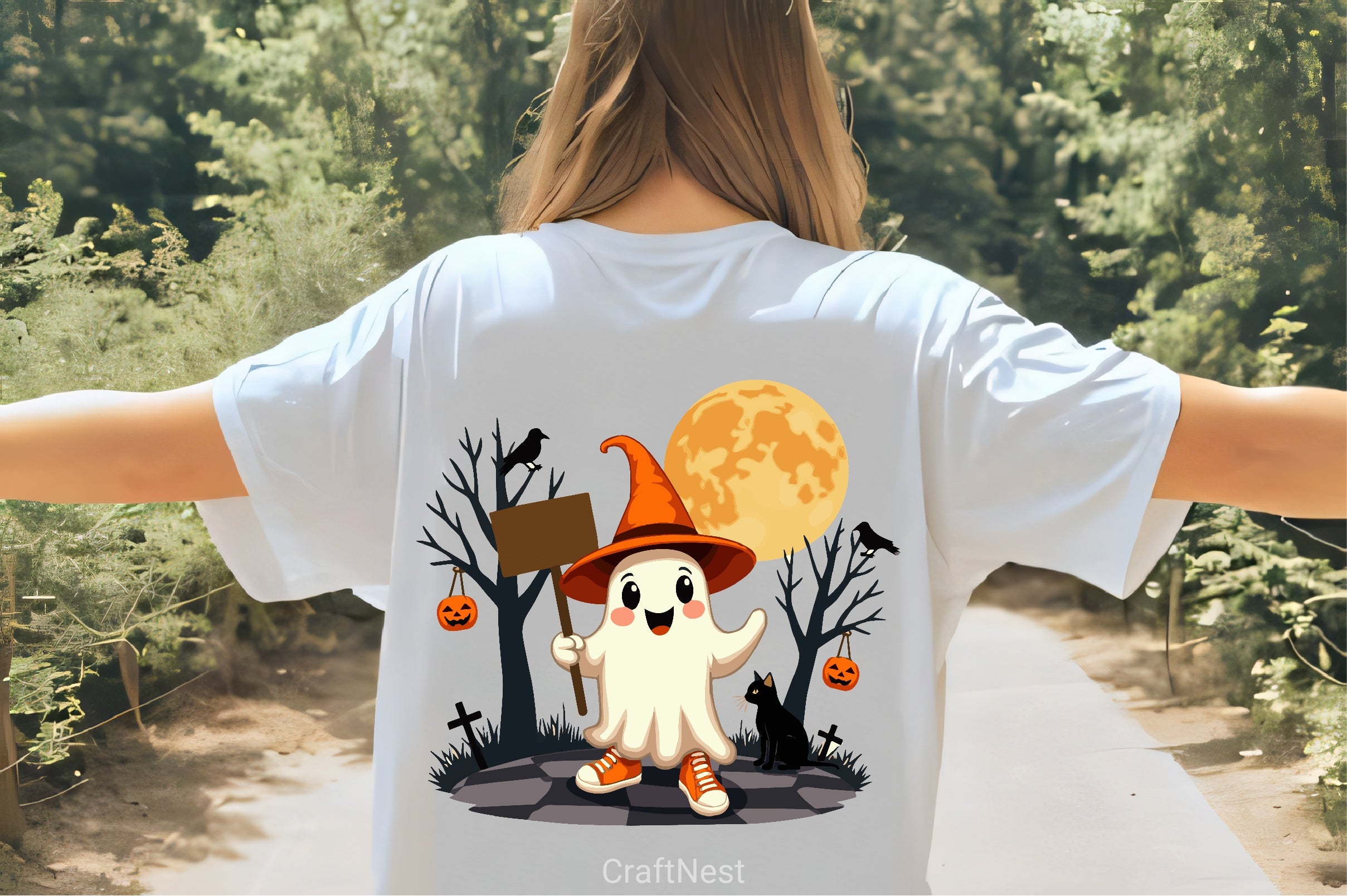 Cheerful Ghost Clipart Bundle - CraftNest - Digital Crafting and Art