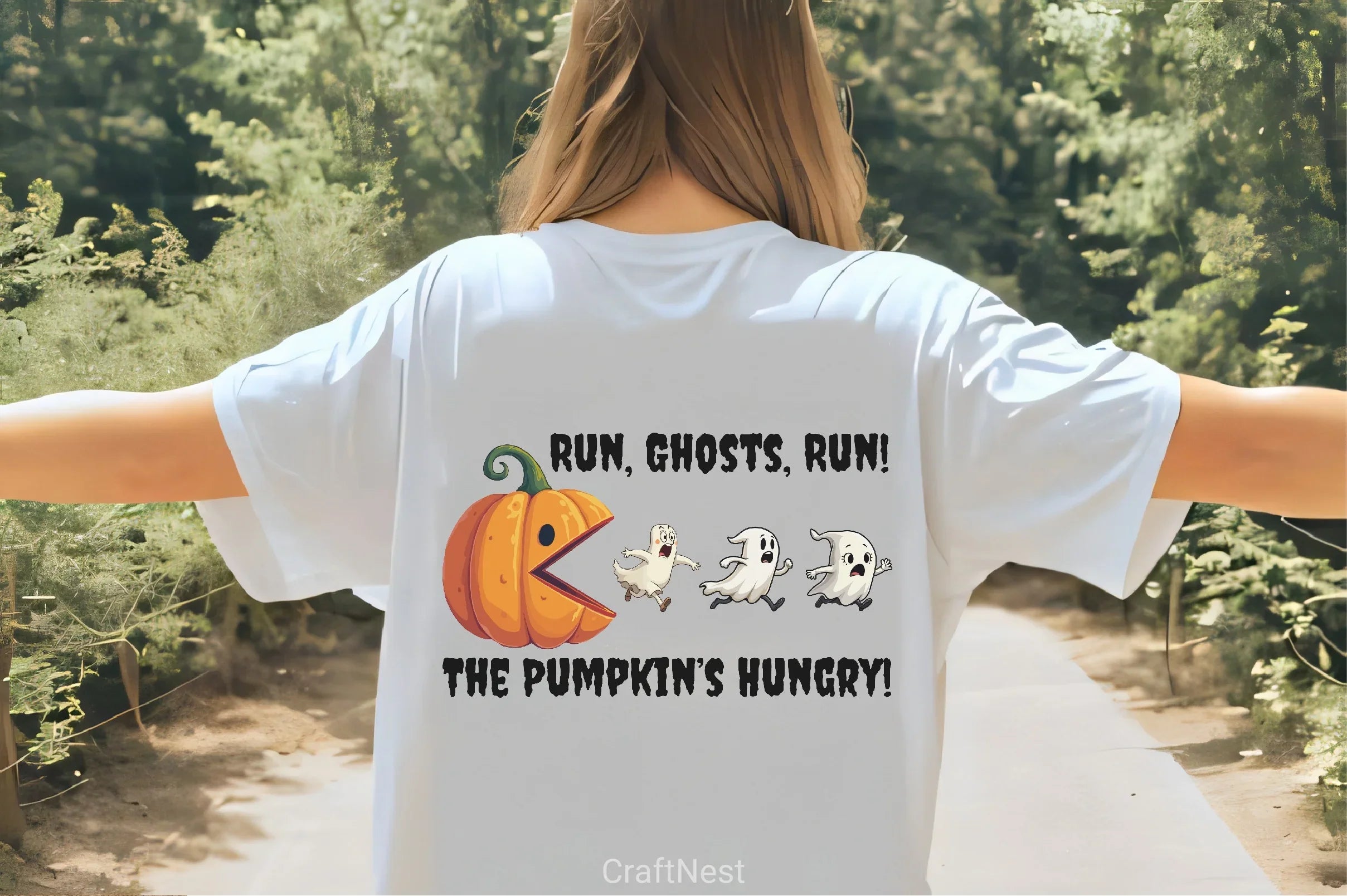 Halloween Ghost Sweatshirt & Pumpkin Tee Clipart Bundle - CraftNest - Digital Crafting and Art