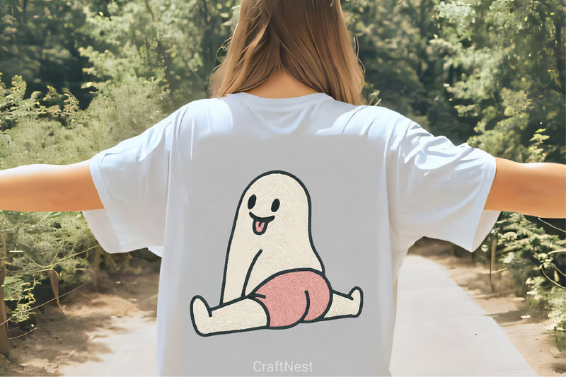 Cheerful Ghost Clipart Bundle 4 - CraftNest - Digital Crafting and Art