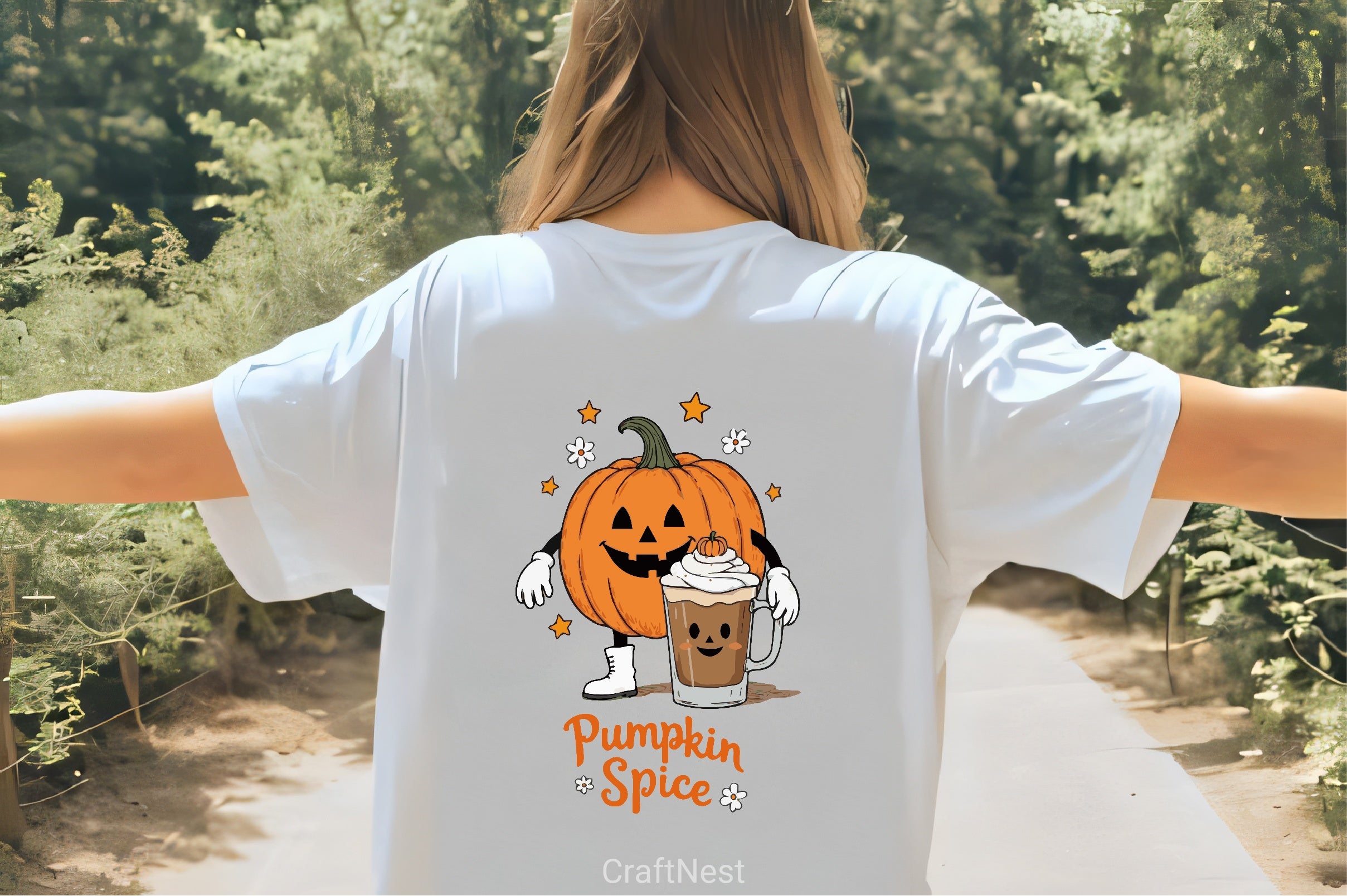 Cheerful Pumpkin Spice Latte Clipart Bundle - CraftNest - Digital Crafting and Art