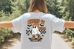 Ghost Skateboard Clipart Bundle: Creep It Real with Bats - CraftNest - Digital Crafting and Art