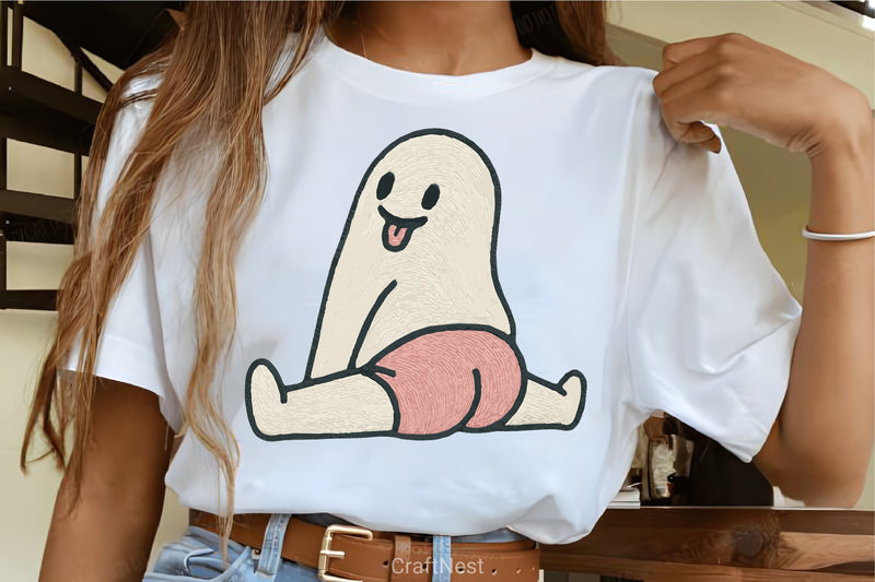 Cheerful Ghost Clipart Bundle 4 - CraftNest - Digital Crafting and Art