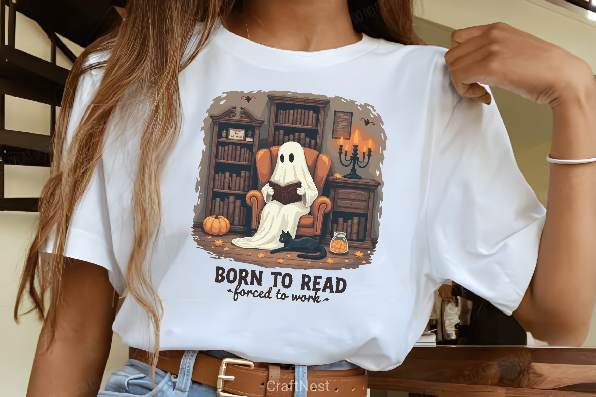 Ghost Reading Clipart Bundle - CraftNest - Digital Crafting and Art